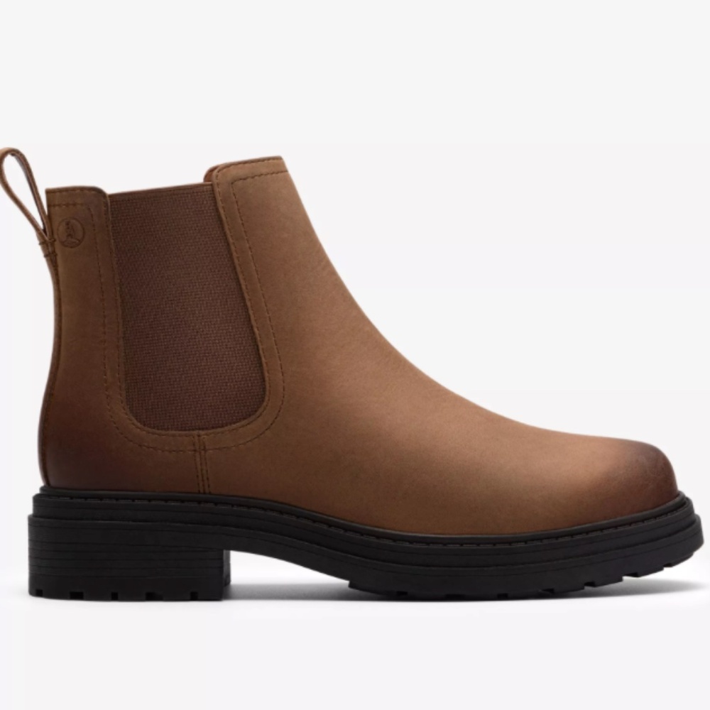 Clarks Orinoco 2 Lane Chelsea Boot - Brown Snuff Size 9
